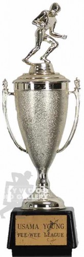 13" FOOTBALL TROPHY W/LOVING CUP