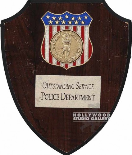 10"  POLICE SHIELD/RED/WHITE/BLUE