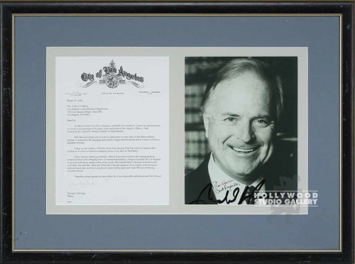25X19 B/W R.RIORDAN PHT.W/LETTER