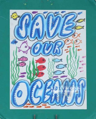 17X14 SAVE OUR OCEAN/UNFRMD PSTR