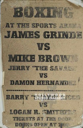 11X17 BOXING POSTER
