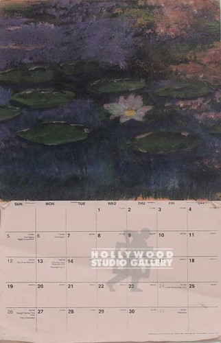 17x11 WATERLILLY/DARK/CALENDAR