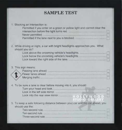 12X12 SAMPLE TEST/DMV