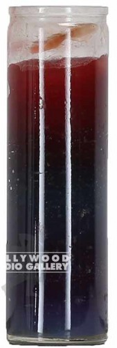 9" RED PURPLE VOTIVE CANDEL
