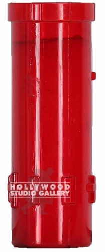 9" RED PLASTIC VOTIVE CANDEL