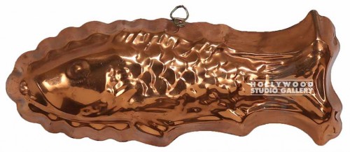 5x12 COPPER JELLO MOLD FISH