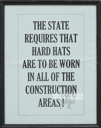 HBW 15X12 STATE REQUIRED HARD HAT
