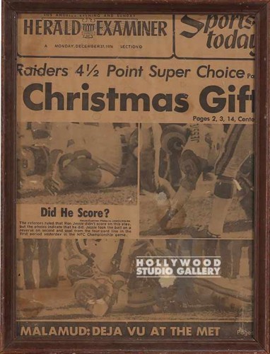 13X10 VINTAGE FOOTBALL ARTICLE/BRWN