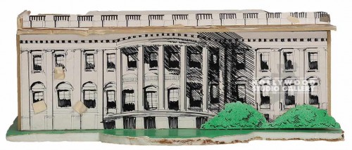 18X7X11WHITE HOUSE FOAM BOARD MODEL