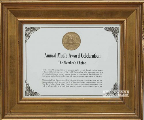 13X16 ANNUAL MUSIC CELEBRATION/AWAR