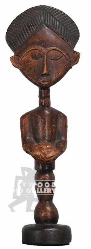 15" WOODEN/AFRICAN STATUE