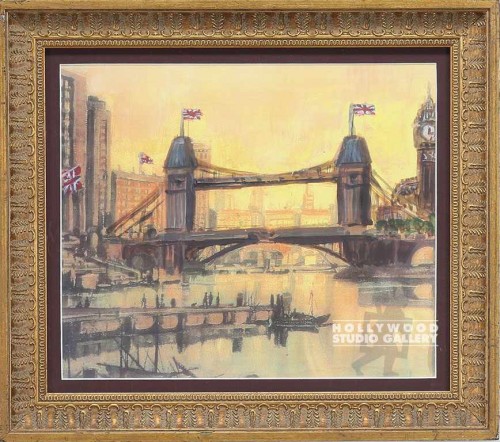 15X17 JJ LONDON BRIDGE WATERCOLOR