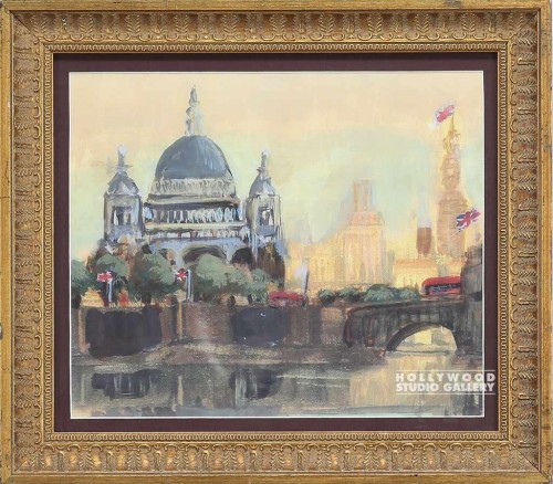 15X17 JJ WATERCOLOR LONDON/GOLD FRM