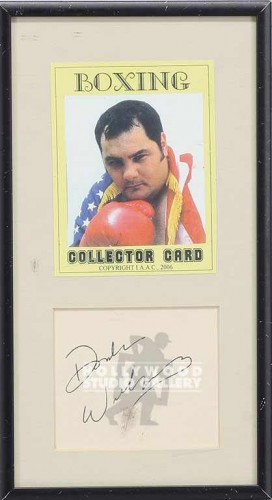 5X9 METAL FRAMED BOXING CARD