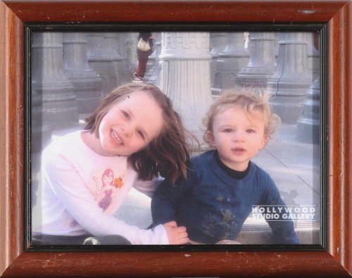 8X10 TABLETOP BLONDE GIRL-N-BOY