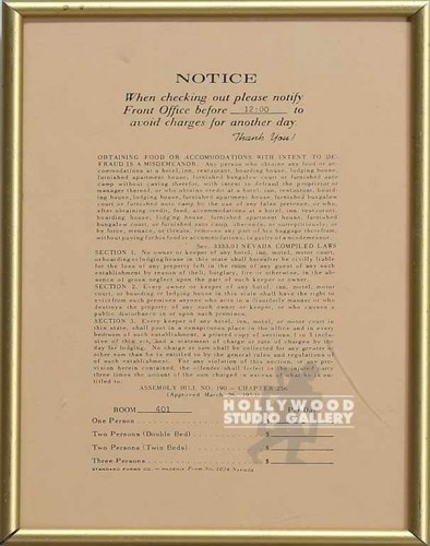 7X11 GOLD FRAME CHECK OUT NOTICE