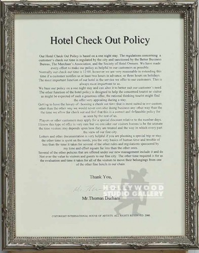 9X12CHECK OUT POLICY SILVER WOOD FR