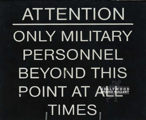 12X14 ATTENTION MILITARY/SIGN