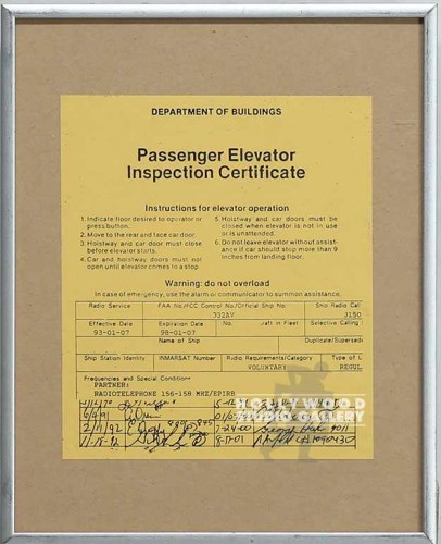 10X9  PASSENGER ELEVATOR/INSPECT