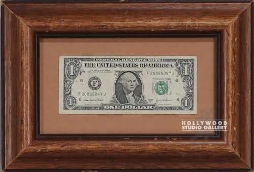 8X11 DOLLAR BILLL BROWN FRAME