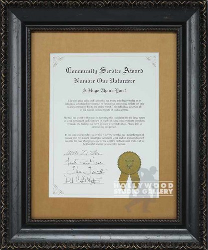 15X18 COMMUNITY SERVICE AWARD CERT.