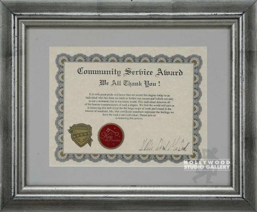 14X17COMMUNITY SERVICE AWARD