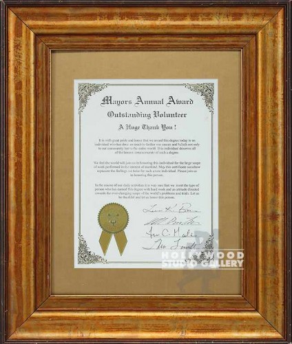 16X19 MAYORS ANNUAL AWARD