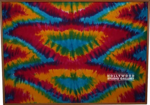 40X56 TIE-DYE FABRIC FRAMED/WOOD