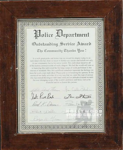 14X12 POLICE DEPT./MULTIPLE SIG/CER