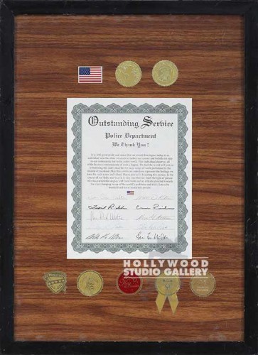 18X24 POLICE DEPARTMENT CERTIF..