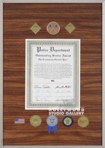 18X24 POLICE DEPARTMENT CERTIF..