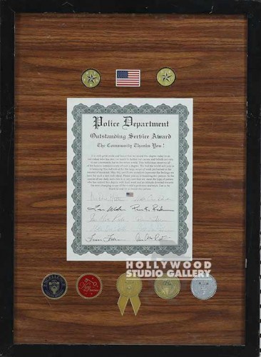 18X24 OUTSTANDING SERVICE CERTIF..