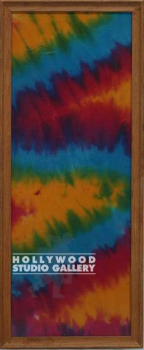 12X28 WOOD FRAME TIE DYE CLOTH