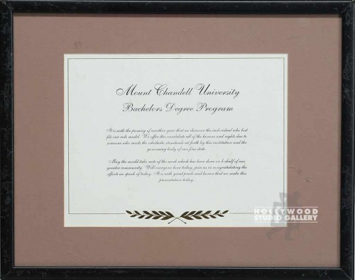 12x15 Mount C. Bachelor Degree Blck
