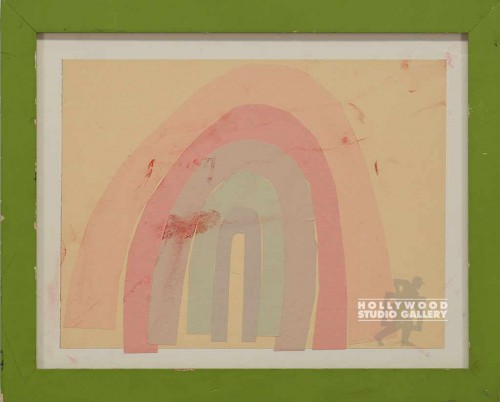 13x15 Kiddie Rainbow / Green Frame
