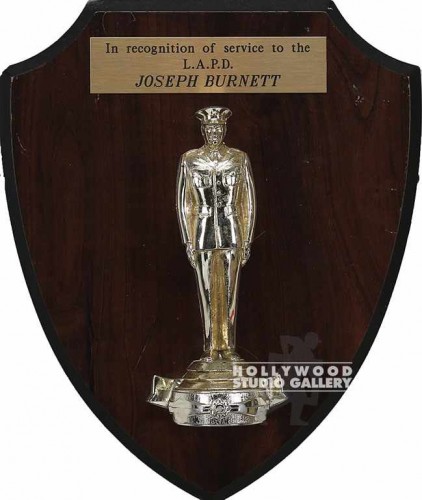10" POLICE PLAQUE SHILED SHAPED