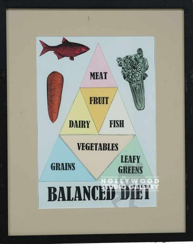 21X17 "BALANCED DIET" BLK FRM