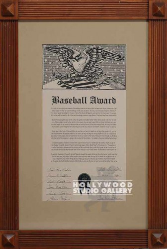 32X22BRWN WD FRM BASEBALL AWD EAGLE