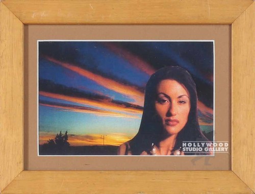 6X8 TABLETOP GIRL SUNSET VIEW