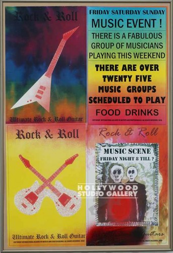 32X22 4 PART JJ ROCKNROLL PSTR/SLVR
