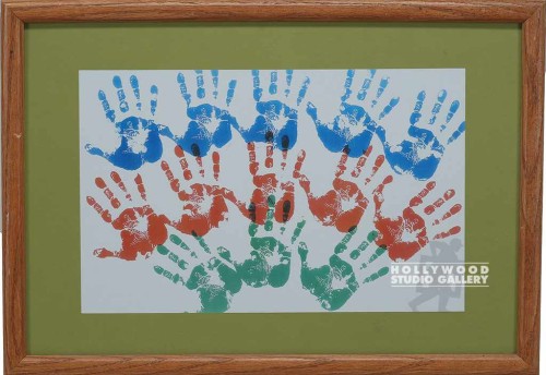 16X23 BLUE,RED,GREEN, KID HANDS JJ 