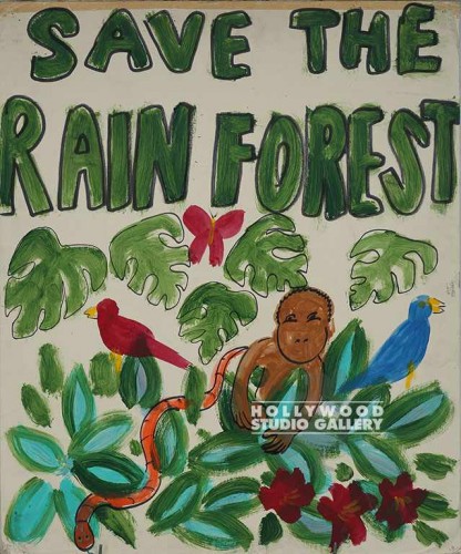 36X30 JJ/SAVE THE RAINFOREST/POSTER in Animals 36X30 JJ/SAVE THE RAINFOREST/POSTER in Animals