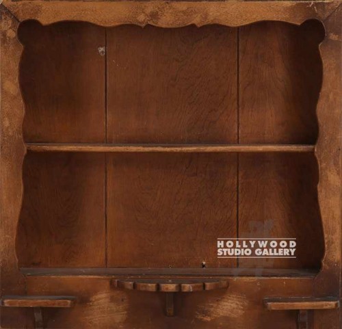 2 SHELVE WOODEN BROWN BOX 22X23
