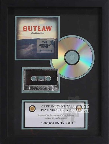 16X12 PLATINUM RECORD/C.D/BLACK FRM