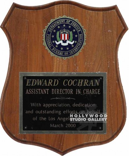 12`` POLICE PLAQUE/ CARL MCGOWAN