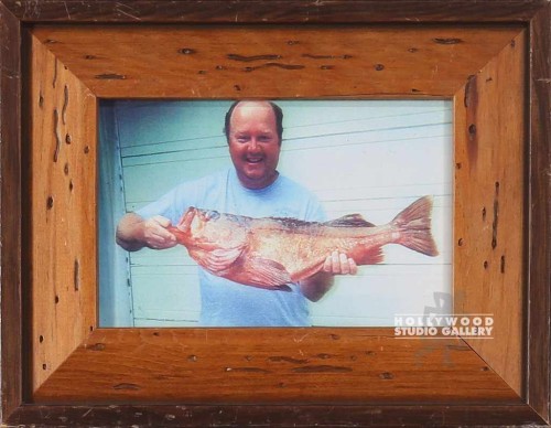 7X9 TABLETOP MAN HOLDING BIG FISH