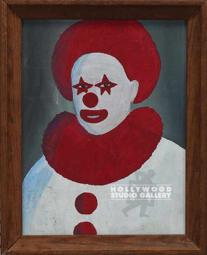21X17BLIPPO/CLOWN PNTG BY JJ/WD FRM