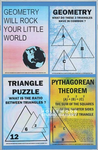 34X22 4 PART JJ GEOMETRY POSTER/MTL