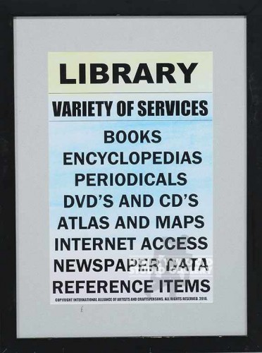 21X16 "LIBRARY"VARIETY OF SERVICES