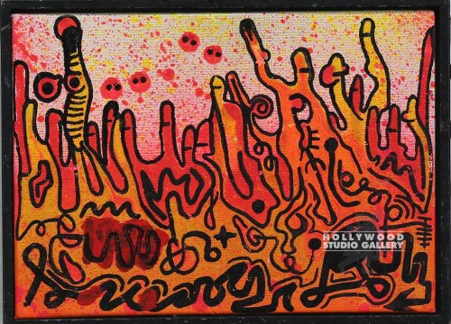 5X7 S.GABRIEL ORIG ACRYLIC/RED 1983